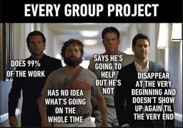 meme about every group project