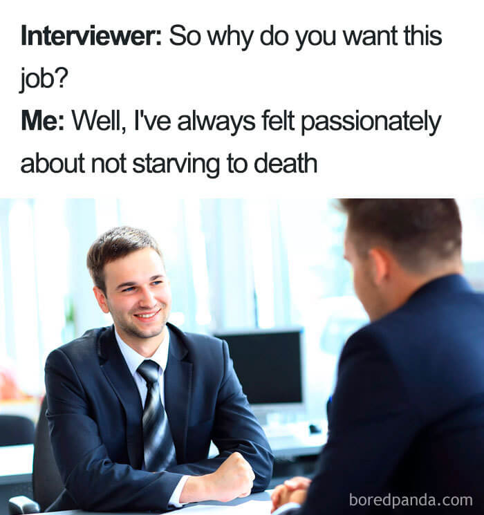 meme about interview questions