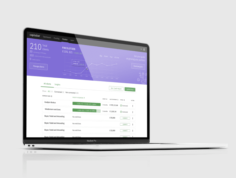 an investment platform with api integrations for fintech