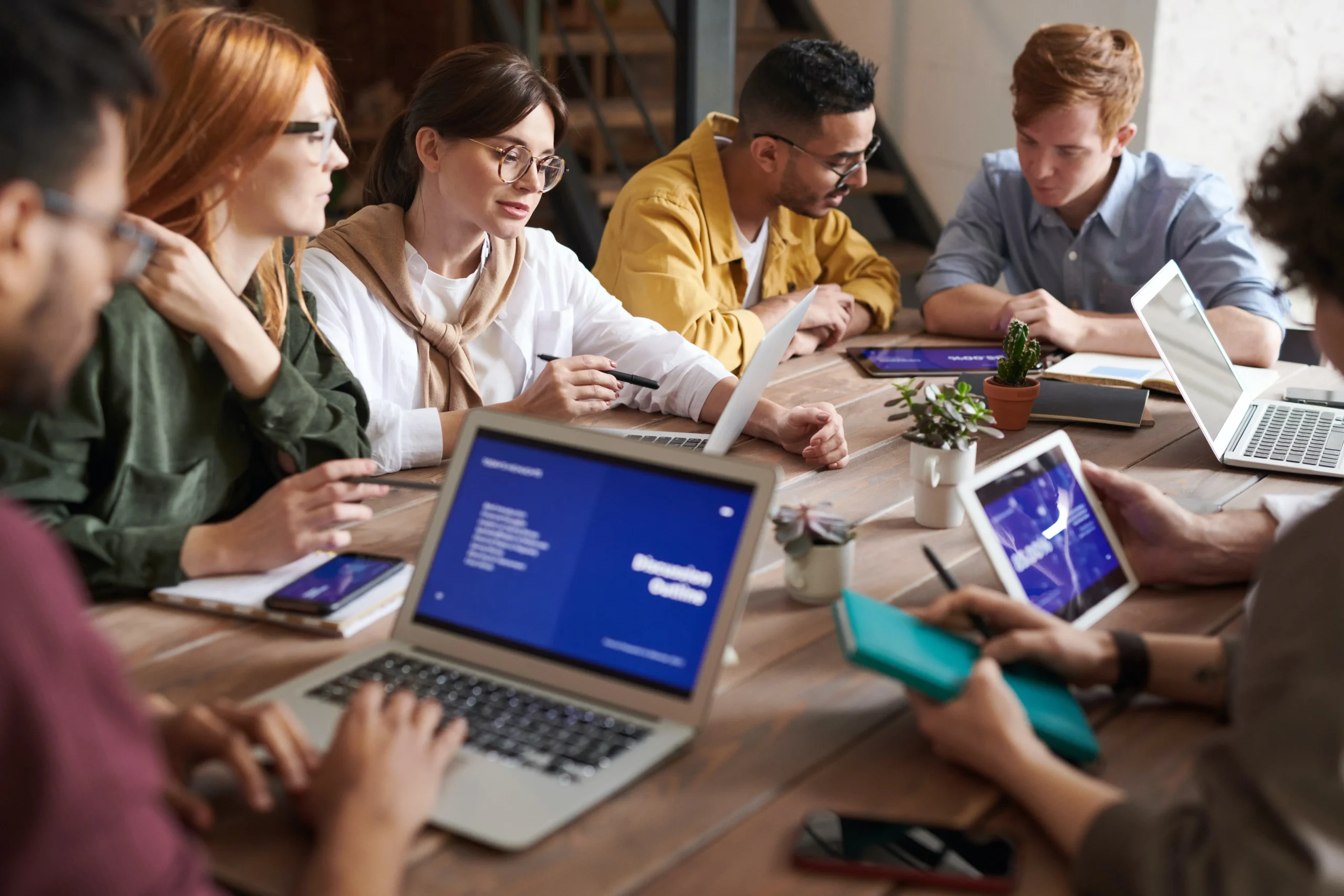 startup team working on mvp features